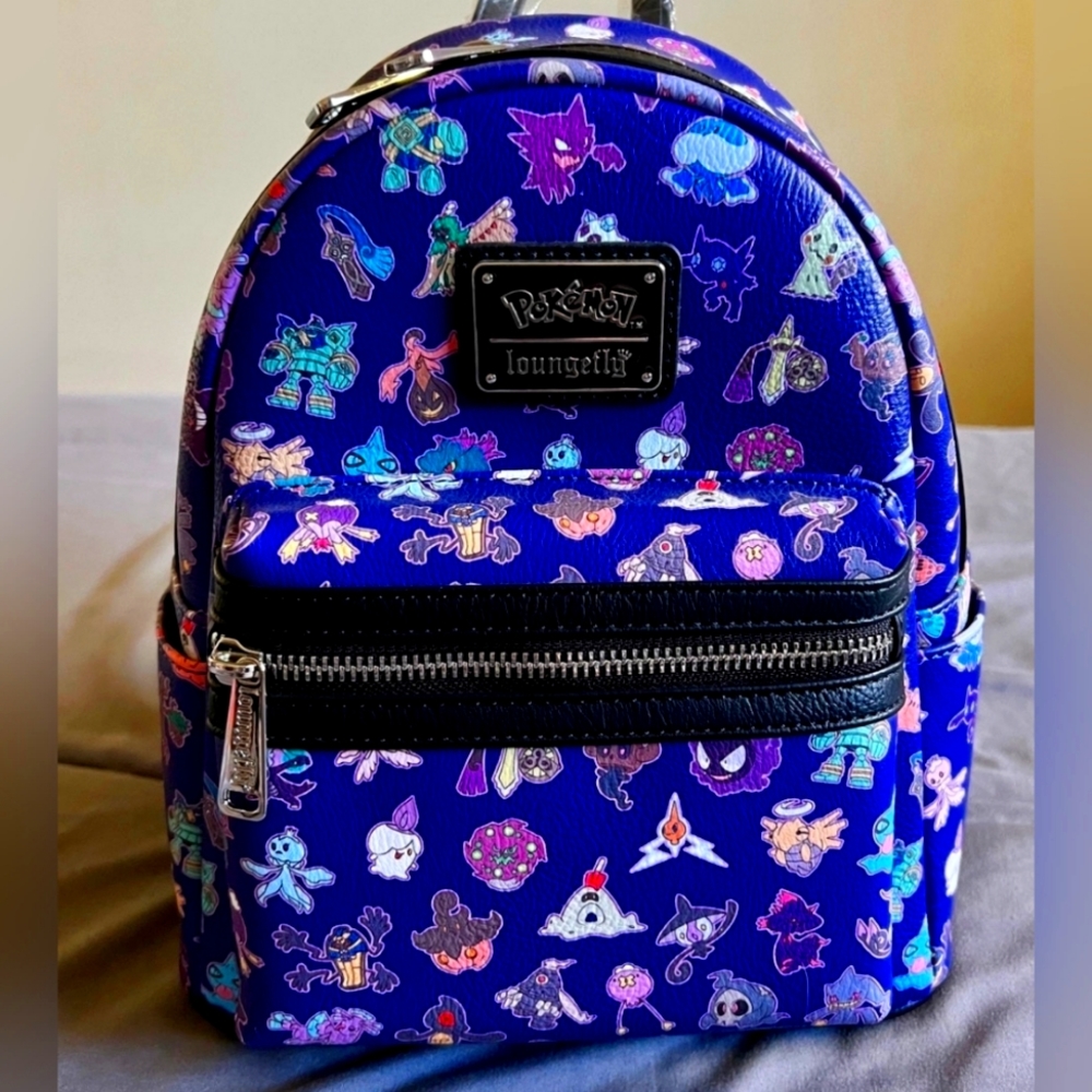 GROTTO TREASURES EXCLUSIVE - LOUNGEFLY POKEMON GHOST TYPE AOP MINI BACKPACK